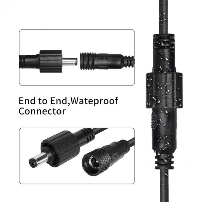 Waterdicht DC Jack 5.5x2.1mm 5.5x2.5mm 3.5x1.35mm Stromverlengkabel voor LED-licht 1
