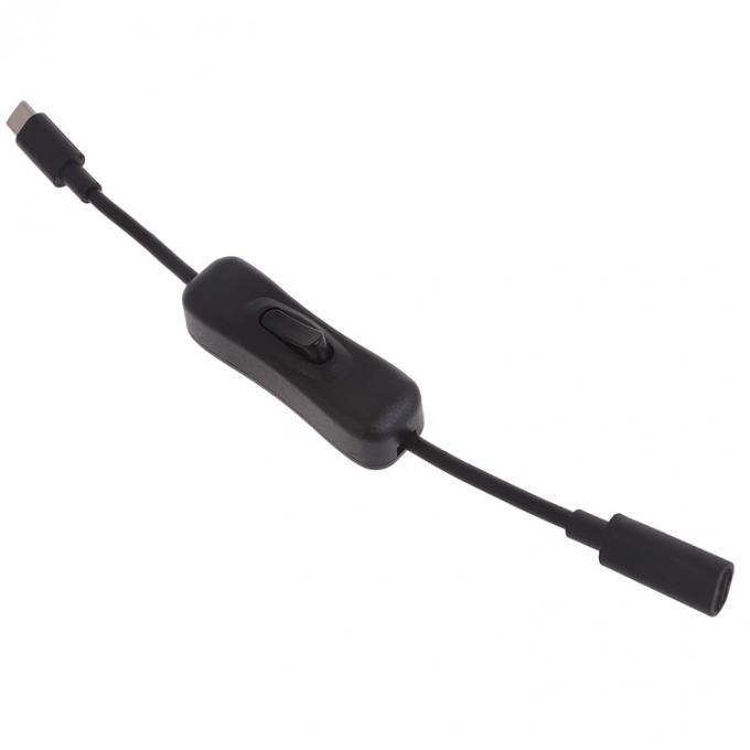 Man tot Vrouw USB Type C tot C Schakelaar aan en uit Data Charging Extension Cable voor Raspberry Pi LED Lamp Phone 5