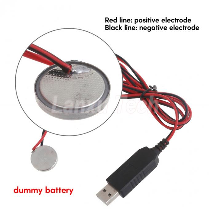 USB 5v tot 3v Uitgang Batterij Eliminator CR2032 Vervang Charger Cable 4