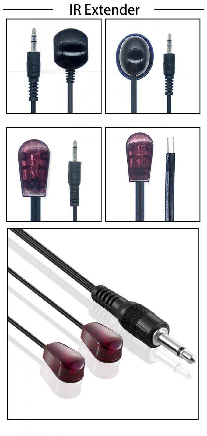 3.5mm Jack Audio Jack Infrarood IR Receiver Emitter Transmitter Repeater Extender Cable voor kabelboxen DVR TV STB 0