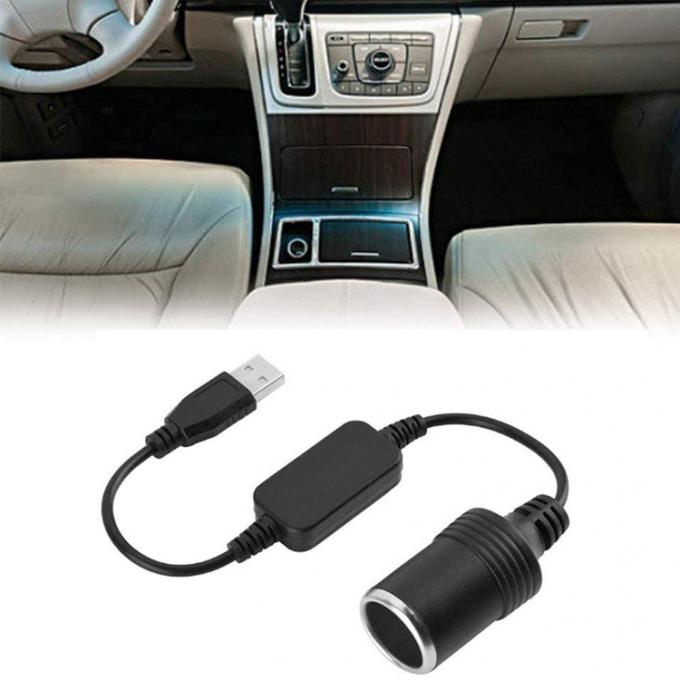 USB A Man tot 12v Auto Sigarettenanker Socket Vrouwelijke Power Converter Cable 5