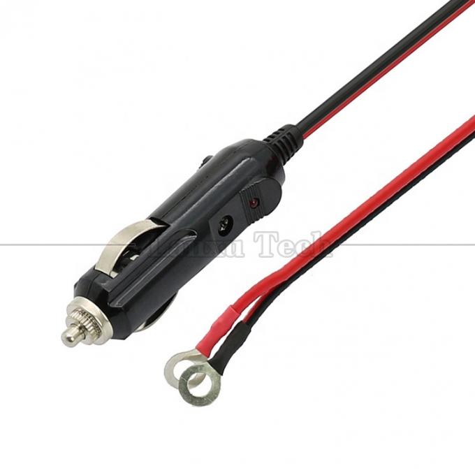 15A High Current DC Power Cigarette Plug to O Ronde vorm terminal kabel voor auto 3