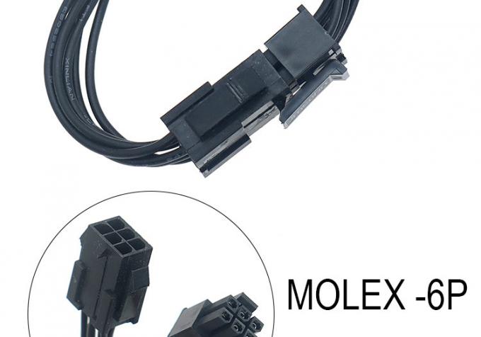 Op maat gemaakt mannelijk naar vrouwelijk 4 6 8 Pin Molex Micro Fit 3.0 Connector Harness Cable 2