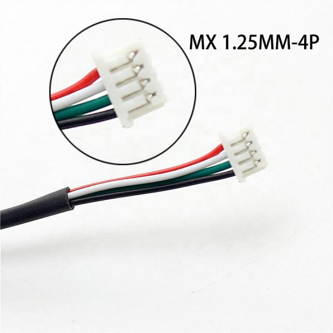 Custom 4 Pin Dupont 2.54mm tot Molex 1.25mm Pitch Connector Draad Harness Assembly Cable 2