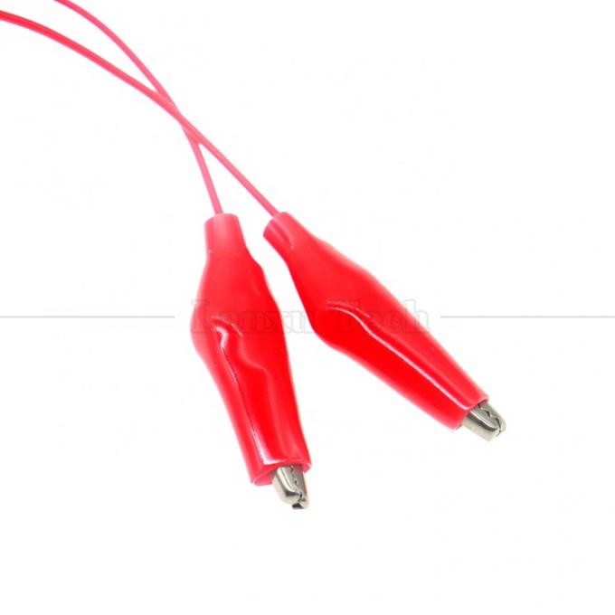 Zwart Rood Elektrical Alligator Crocodile Clamps Clips Battery Power Test Cable 3