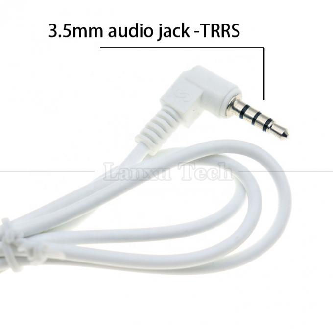 Gepersonaliseerde 3,5 mm audio jack TRRS naar JST MX 1.25 mm 4p draad harnas kabel 1