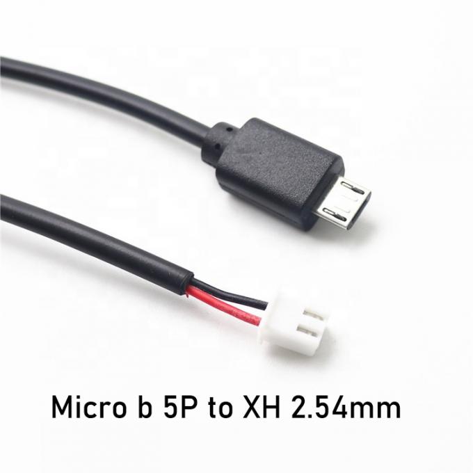 Custom 10cm 30cm 0.5m 1m Micro B 5P tot 2P JST XH 2.54mm Connector Wire Cable 2