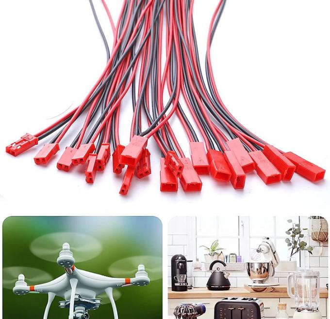 22AWG Manlijk Vrouwelijk 2 PIN JST SYP RCY Plug Connector to Bare End Pigtail Wire Lead Cable Harness for LED Strip Battery 4