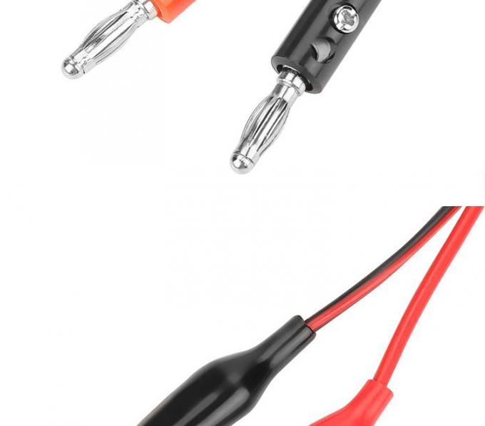 Krokodil alligator clip naar bananen plug test looddraad kabel voor multimeter circuit 3