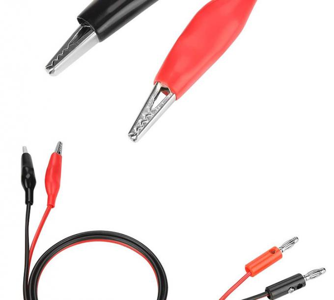 Krokodil alligator clip naar bananen plug test looddraad kabel voor multimeter circuit 4
