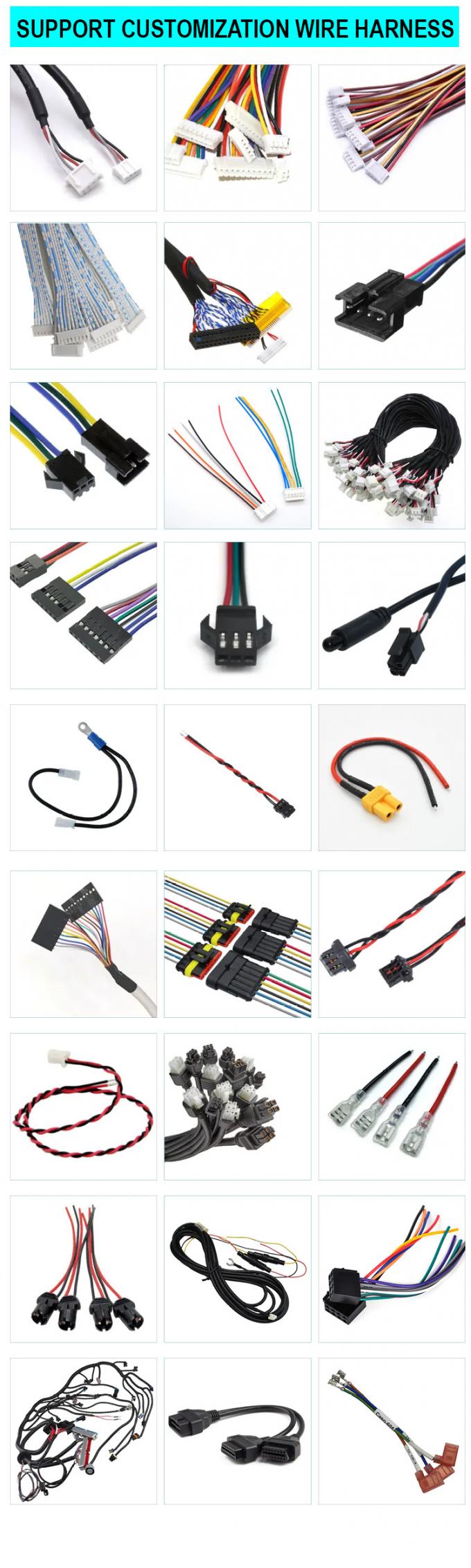 Persoonlijke JST PH SH ZH XH MX 2 3 4 5 6 7 8 Pin Connector tot 6.3mm Spade Terminal Cable 5