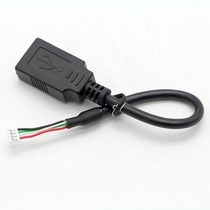 OEM-assemblage USB A Vrouwelijk naar JST 2 3 Pin PH XH 1.0mm 1.5mm 2mm Connector Pitch Cable 4