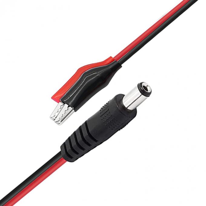 2.1mmx5.5 mm 12V DC Male Jack to Alligator Clip Power Cable Connectors voor CCTV beveiligingscamera's 1