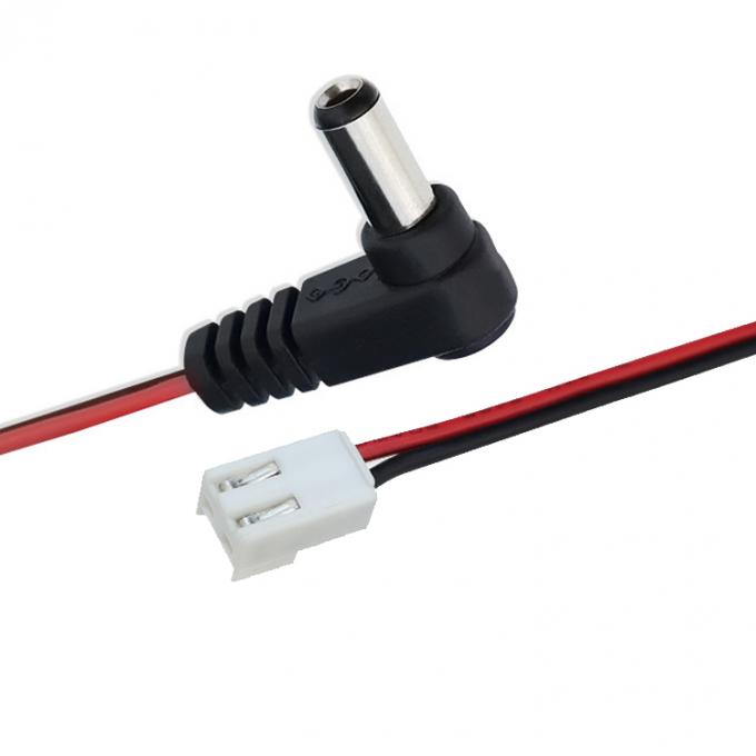 Custom OEM DC Barrel Jack naar JST XH 2 Pin 2.54 Pitch Power Cable 4