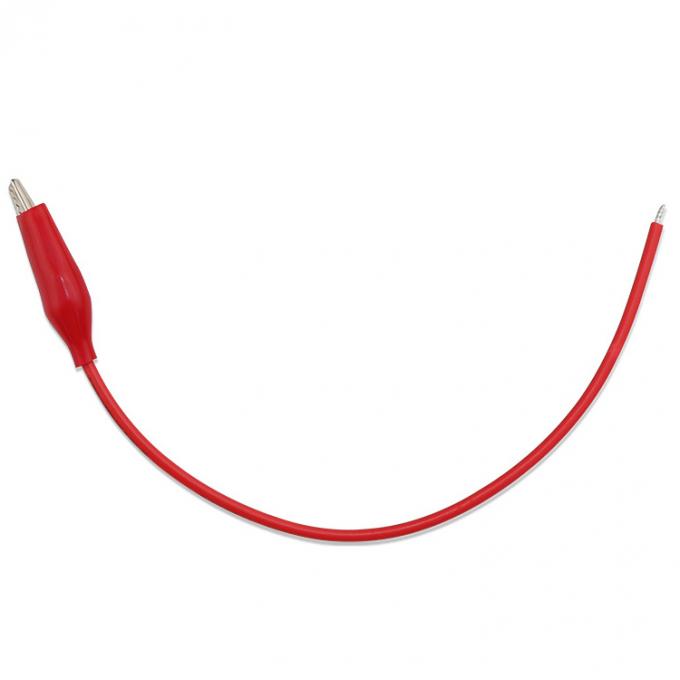 Zwart-rood enkelvoudige alligatorclip-teststroomkabel 0