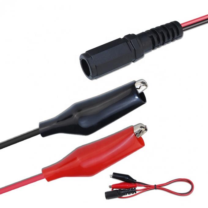 12V DC 5.5x2.1mm Vrouwelijke vat Jack naar alligator clips Power Cable Connectors voor CCTV Security Camera 5