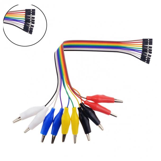 10 pin Alligator Clip to Female Dupont Breadboard Test Lood Jumper draden voor Raspbrry Pi 0