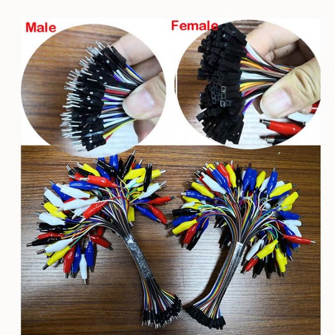 10 pin Alligator Clip to Female Dupont Breadboard Test Lood Jumper draden voor Raspbrry Pi 2