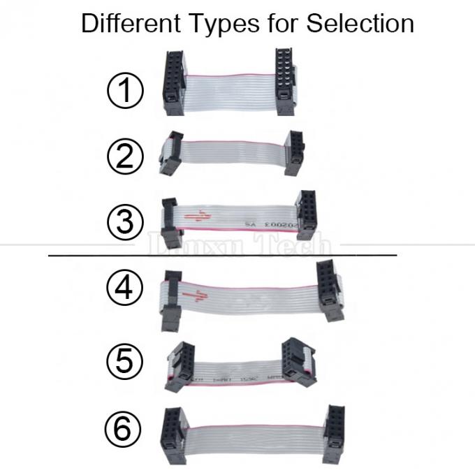 Op maat 4 tot 80 10 16 18 20 30 40 50 60 64 PIN 1.27mm Pitch FCC IDC 2.54mm Connector Flat Ribbon Cable 2