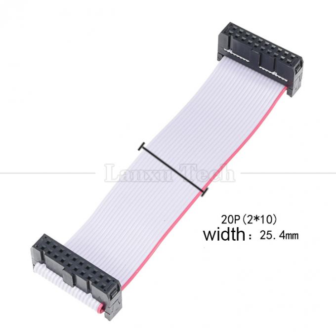 Op maat 4 tot 80 10 16 18 20 30 40 50 60 64 PIN 1.27mm Pitch FCC IDC 2.54mm Connector Flat Ribbon Cable 5