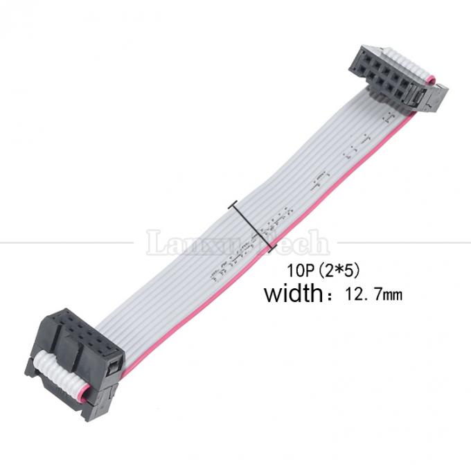 6 8 10 12 14 16 18 20 24 26 30 32 34 40 50 60 64 PIN 1,27 mm Pitch IDC 2,54 mm 2,0 mm Connector Grijze vlakke lintdraadkabel 7