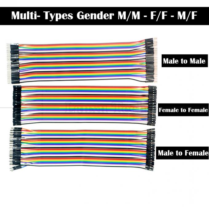 10cm 20cm 30cm Vrouw naar Vrouw Man naar Man 40 Pin Dupont Connector Breadboard GPIO Jumper Drones voor Arduino Raspberry Pi 5