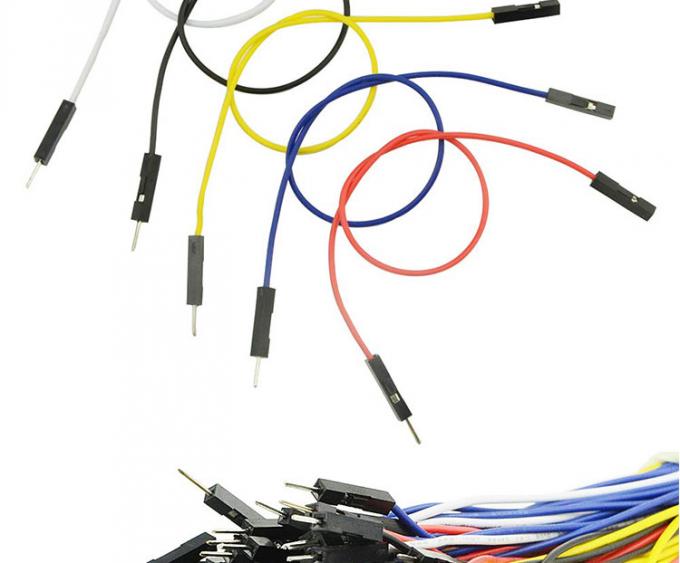 Man naar Man Vrouw naar Vrouw 2.54mm 1 Pin Dupont Connector Solderless Breadboard Jumper Draad voor Arduino 1