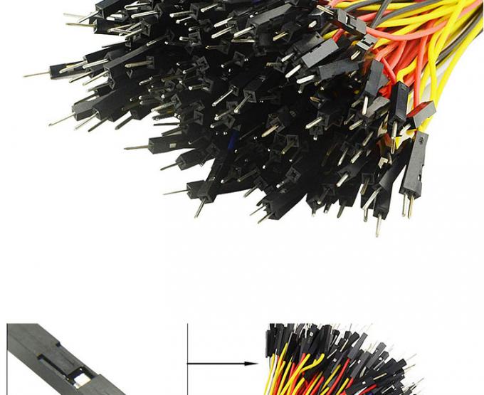 Man naar Man Vrouw naar Vrouw 2.54mm 1 Pin Dupont Connector Solderless Breadboard Jumper Draad voor Arduino 2