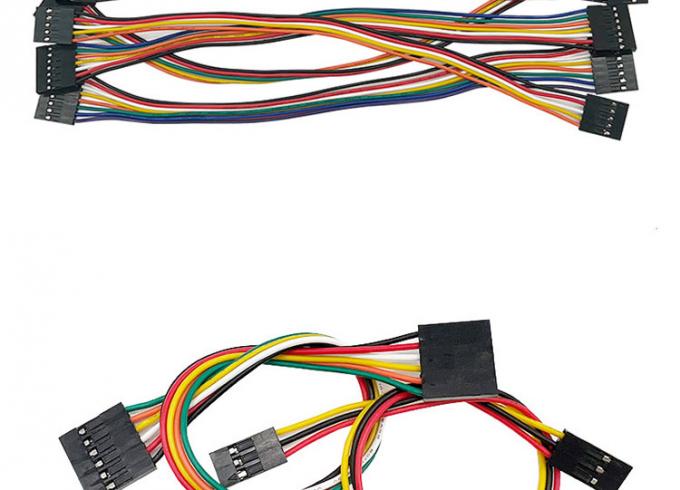 2p 3p 4p 5p 6p 7p 8p 9p 10p Vrouw tot Vrouw 2.54mm Dupont Connector Ribbon Jumper Wire 4