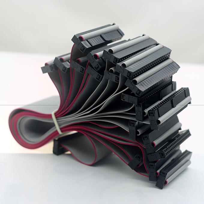 6 8 10 12 14 16 18 20 24 26 30 32 34 40 50 60 64 PIN 1,27 mm Pitch IDC 2,54 mm 2,0 mm Connector Grijze vlakke lintdraadkabel 1