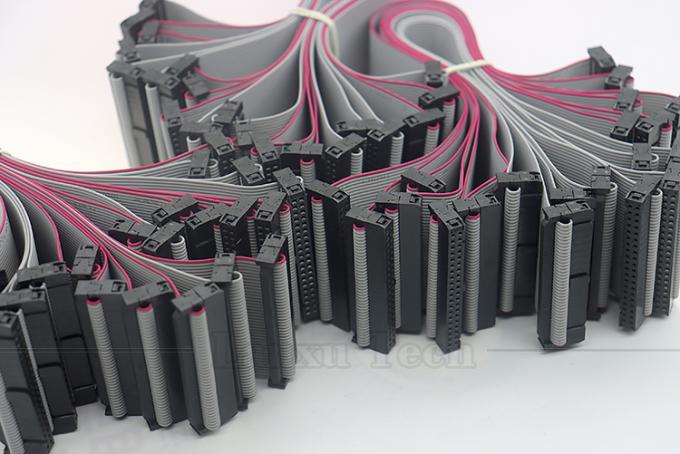 6 8 10 12 14 16 18 20 24 26 30 32 34 40 50 60 64 PIN 1,27 mm Pitch IDC 2,54 mm 2,0 mm Connector Grijze vlakke lintdraadkabel 2