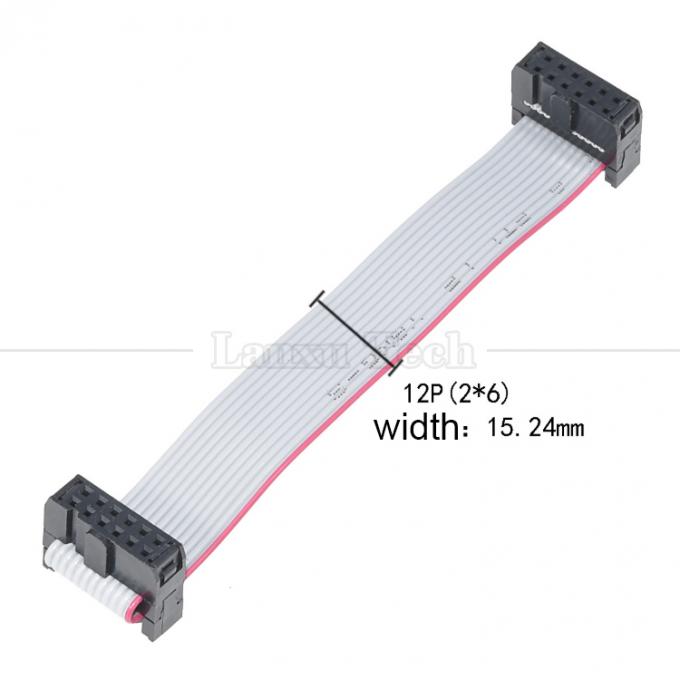 6 8 10 12 14 16 18 20 24 26 30 32 34 40 50 60 64 PIN 1,27 mm Pitch IDC 2,54 mm 2,0 mm Connector Grijze vlakke lintdraadkabel 8
