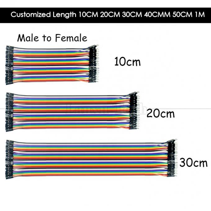 40 PIN Man tot Man 2.54mm Dupont Breadboard GPIO Raspberry Pi Jumper Wire 8