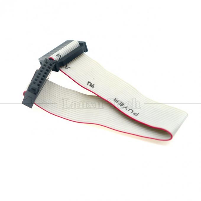 IDC 2,54 mm connector 8 10 12 14 16 18 20 30 40 50 60 PIN 1,27 mm steek grijze platte lintkabel 7