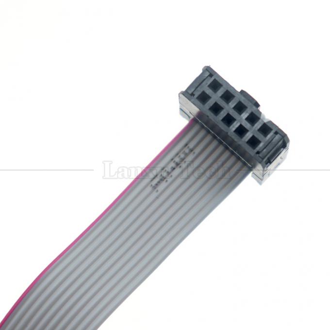 Vrouw naar Vrouw 10 PIN 1.27mm Pitch IDC 2.54mm Connector GPIO Grey Flat Ribbon Draadkabel voor harde schijven CD Raspberry Pi 2