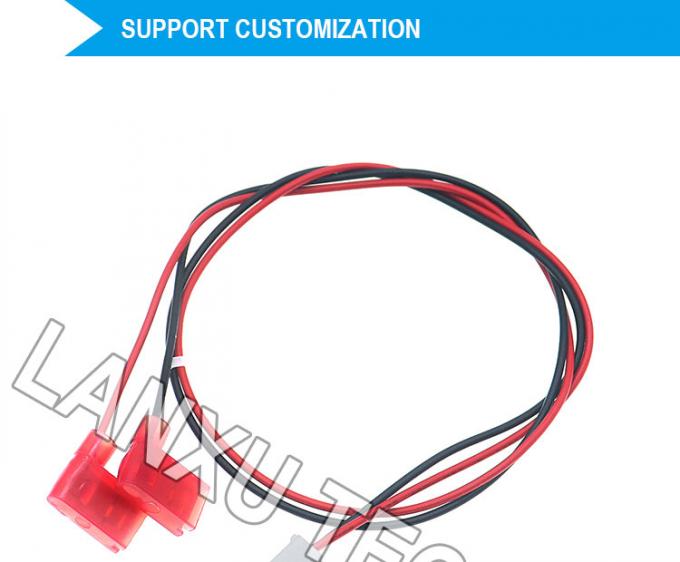 VH 2P 3.96mm Pitch tot 90 graden Hoek 6.3 Spade Connector Assembly Kabeldraad Harness 0