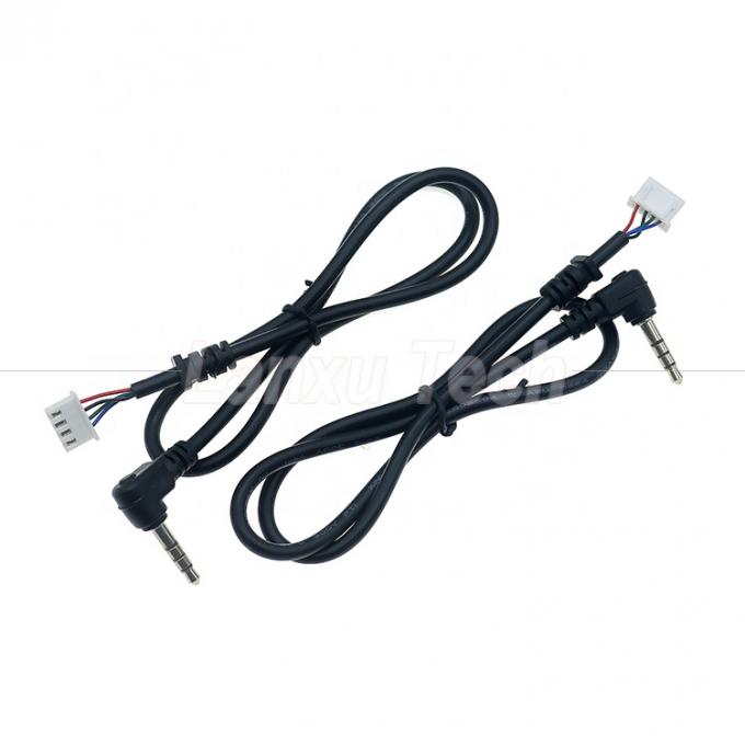 OEM-aanpassing 90 graden hoek 4 polen 3,5 mm TRRS Audio Stereo Jack naar JST XH PH SH VH MX Connector Cable 0