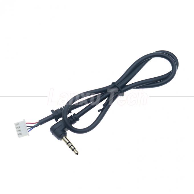 OEM-aanpassing 90 graden hoek 4 polen 3,5 mm TRRS Audio Stereo Jack naar JST XH PH SH VH MX Connector Cable 3