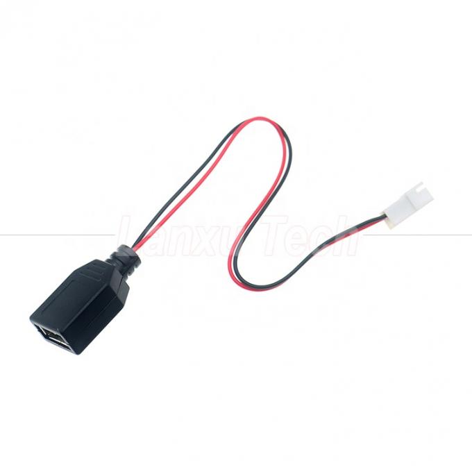 USB Type A Vrouwelijke naar JST XH 2.54 Pitch 2 Pin Vrouwelijke Socketkabel 3