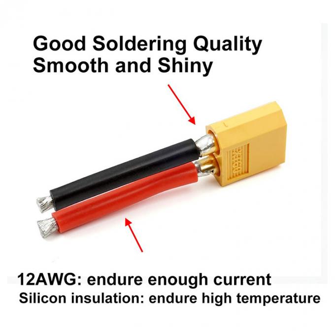 Hoogwaardige XT60 Mannelijke Vrouwelijke Plug Connector 12AWG Silicon Wire Lead Extension Cable voor RC Lipo Battery FPV Racing Drone 2