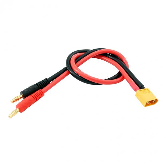 14AWG XT60 Man Plug to 4mm Banana Connector Cable voor RC Lipo Battery Charge FPV Drone 0