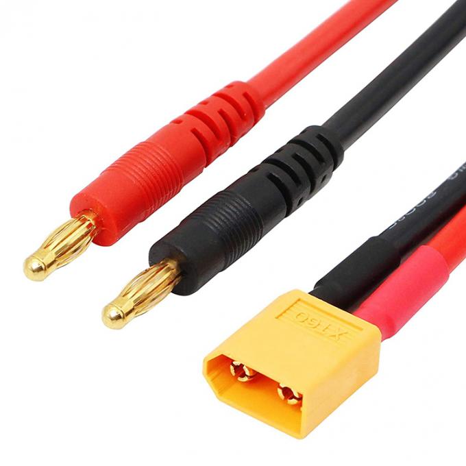 14AWG XT60 Man Plug to 4mm Banana Connector Cable voor RC Lipo Battery Charge FPV Drone 2