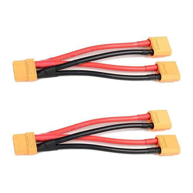 14AWG XT60 1 Vrouwelijke tot mannelijke Y-splitterverlengkabel voor RC Lipo-batterij 4