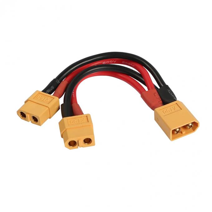 14AWG XT60 1 Man tot 2 Vrouwelijke Y Splitter Verlengkabel voor RC Lipo-batterij 0
