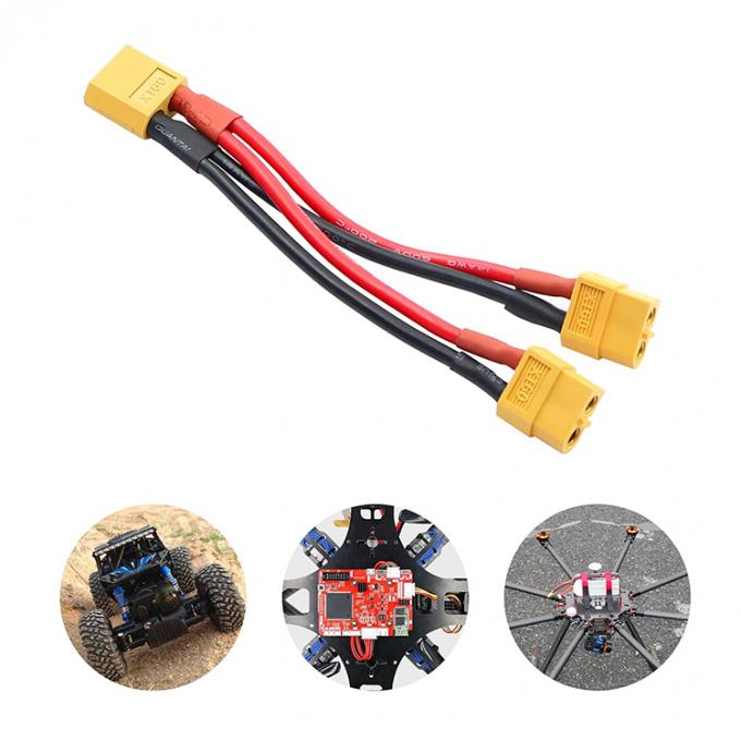 14AWG XT60 1 Man tot 2 Vrouwelijke Y Splitter Verlengkabel voor RC Lipo-batterij 5