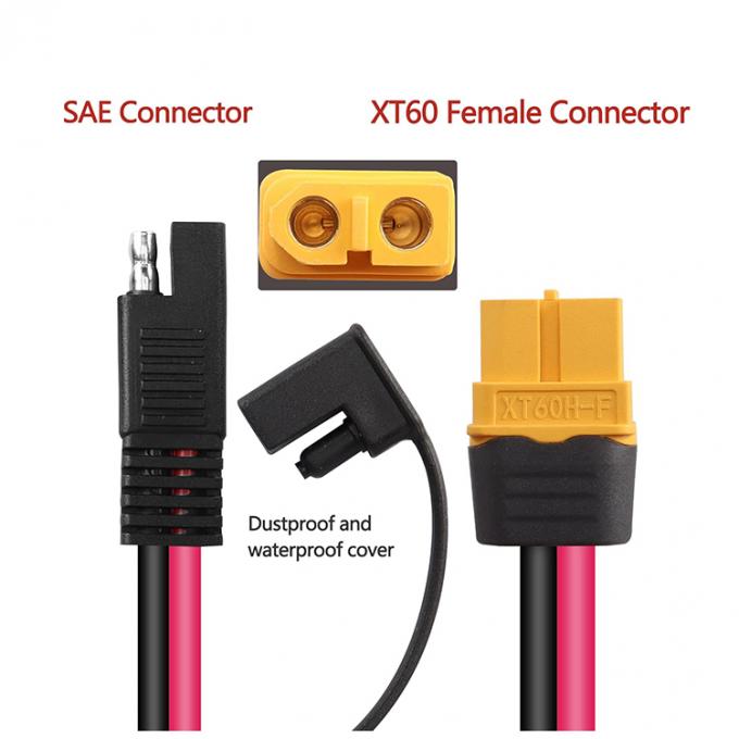12AWG SAE tot XT60 Connector Adapter Extension Cable voor zonne-energiecentrale Lipo-batterij 1