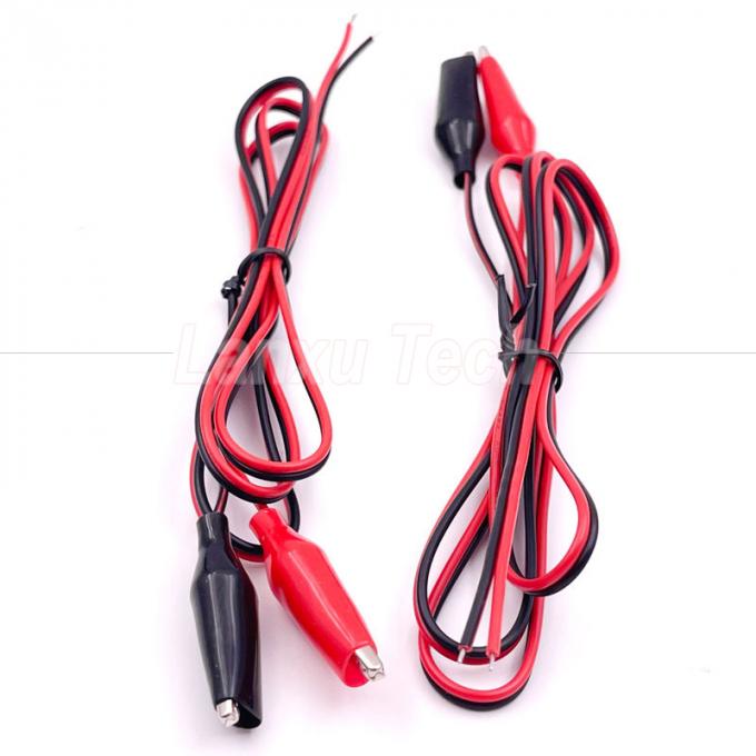 12v zwart rood elektrische test leidt Jumper draad alligator krokodil clips kabel 3