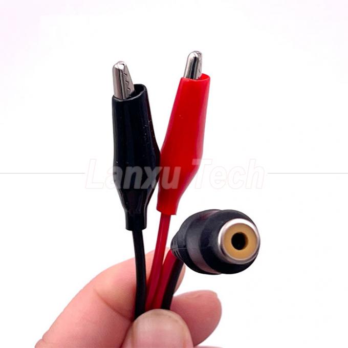 RCA Vrouwelijke AV naar Alligator Clips Kabel voor luidspreker 3