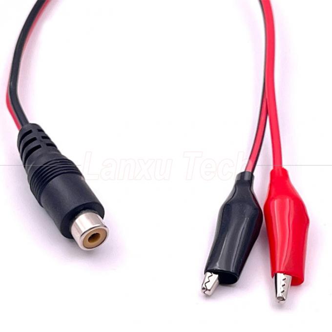 RCA Vrouwelijke AV naar Alligator Clips Kabel voor luidspreker 4
