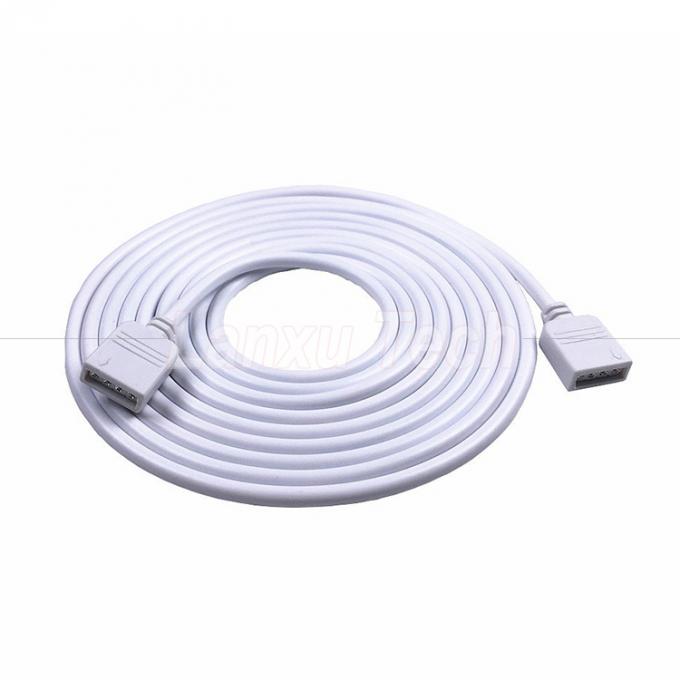 Vrouwelijke tot vrouwelijke 4 pin RGB plug connector verlengkabel voor 5050 3528 2835 LED-strooklicht 0